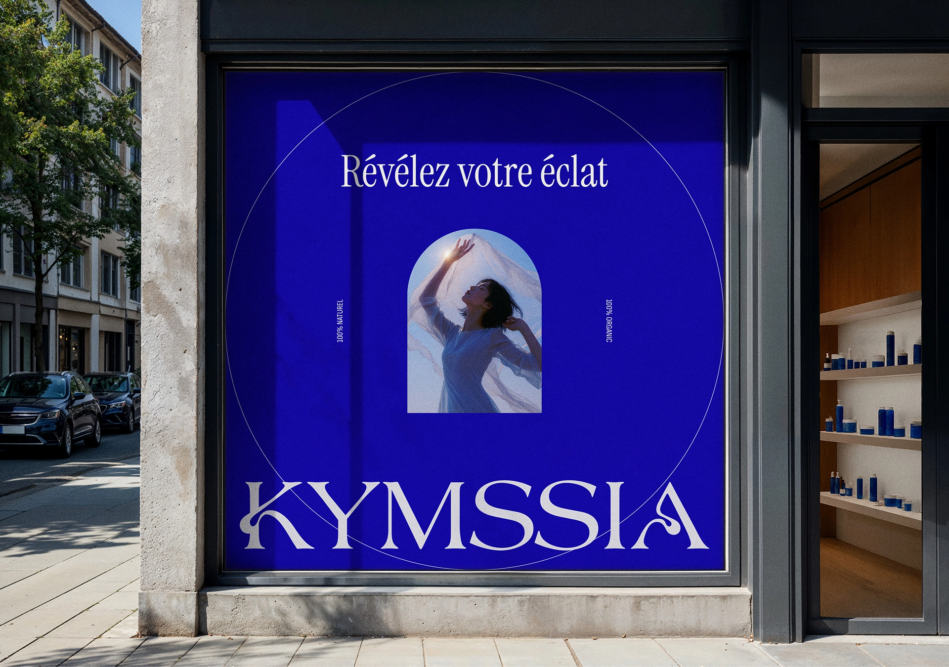 boutique KYMSSIA – branding cosmétique - Sable Noir