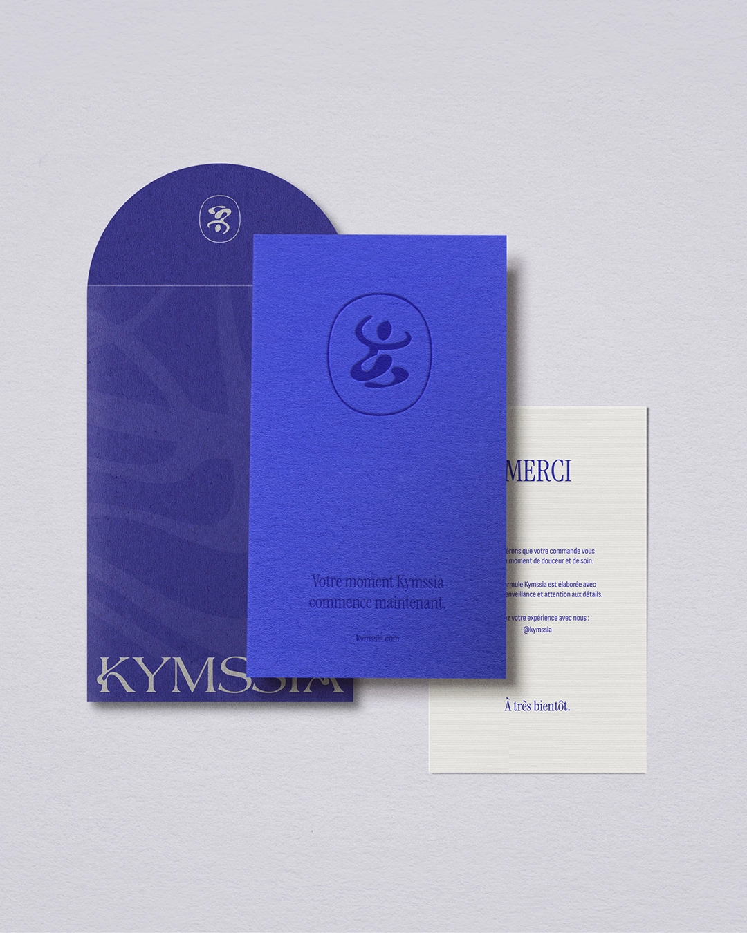 Note de remerciement – branding cosmétique - Sable Noir