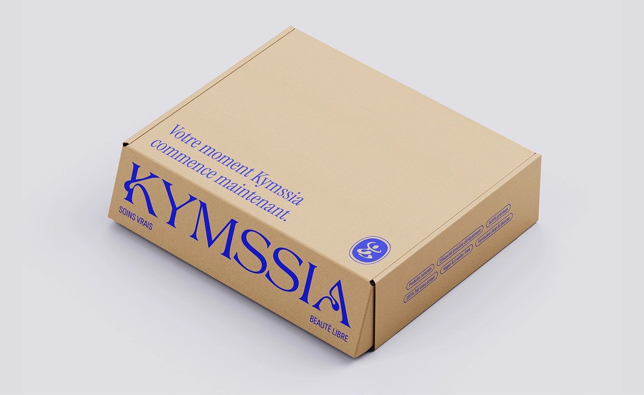 Packaging Shipping box KYMSSIA – branding cosmétique - Sable Noir