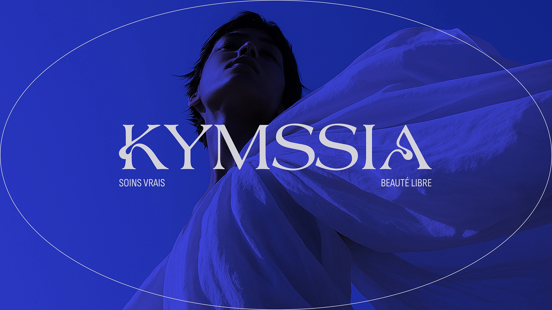 Visuel éditorial KYMSSIA Beauté et bien-être – branding cosmétique - Sable Noir