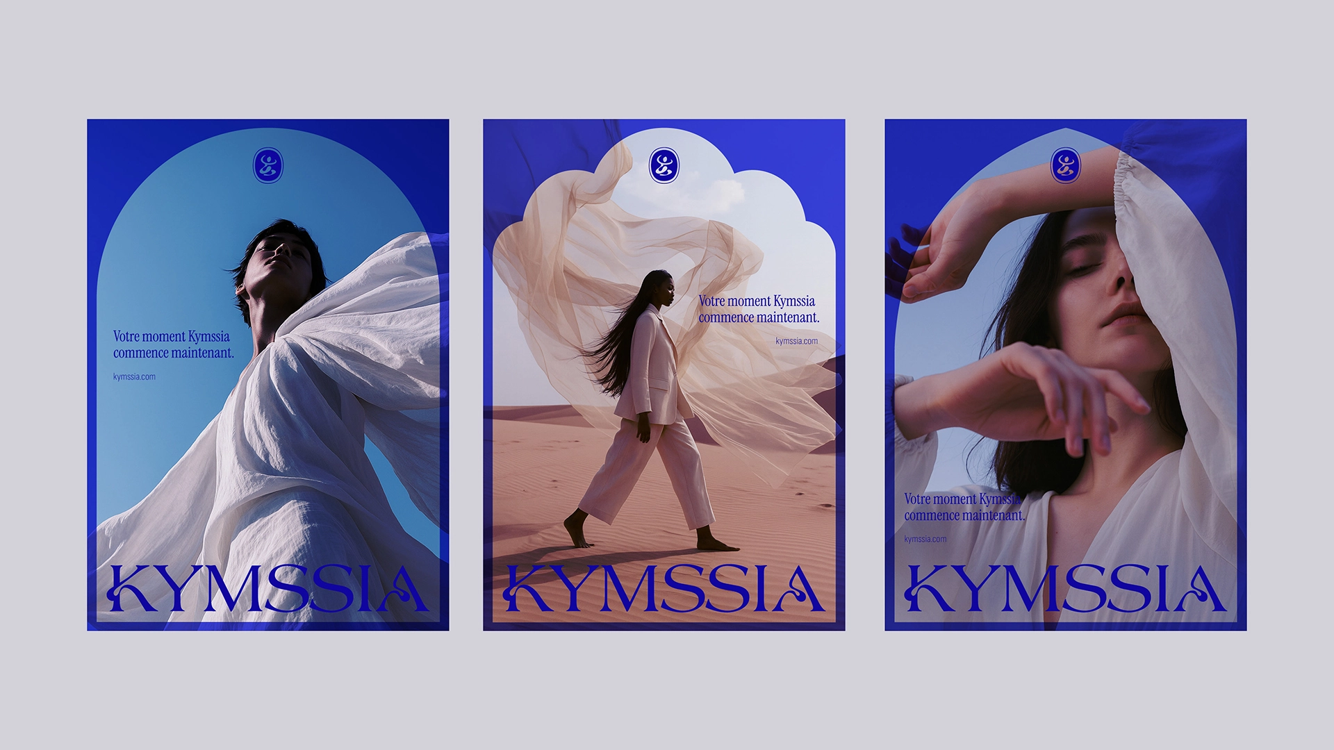 Affiches KYMSSIA – branding cosmétique - Sable Noir