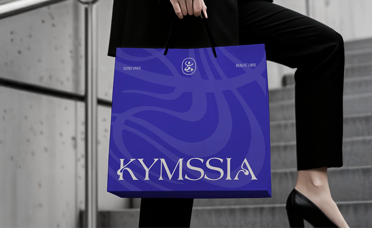 Sac KYMSSIA – branding cosmétique - Sable Noir