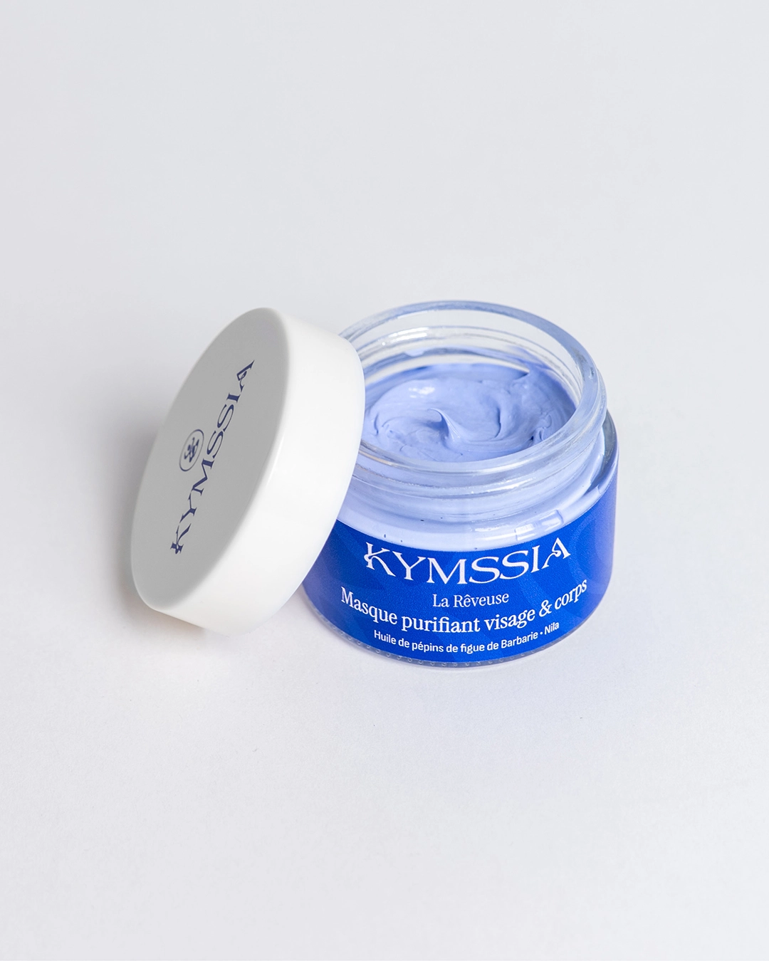 Packaging Masque purifant KYMSSIA La Rêveuse – branding cosmétique - Sable Noir