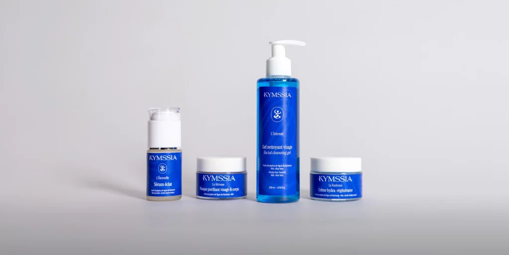 Packaging Gamme visage KYMSSIA – branding cosmétique - Sable Noir